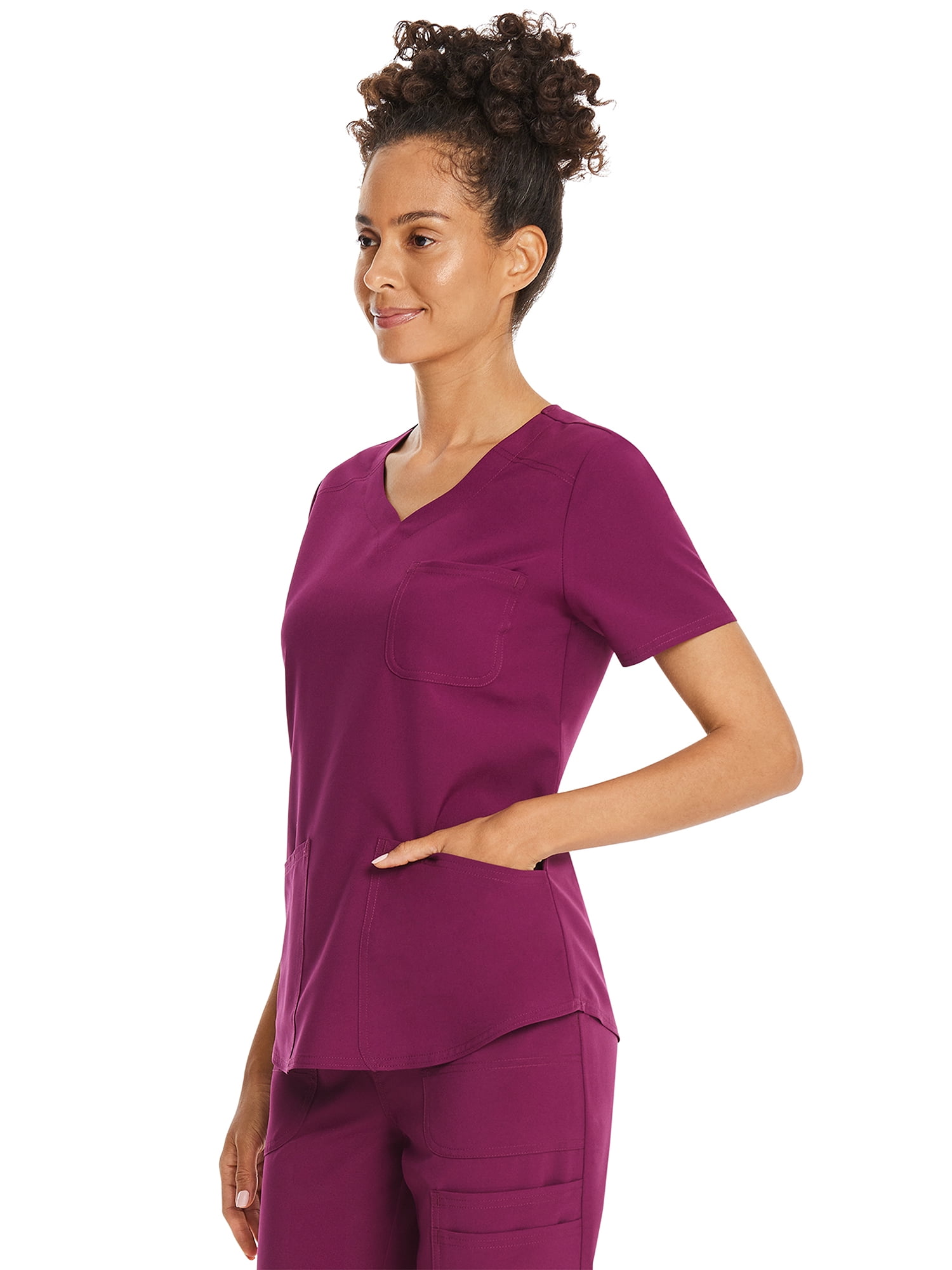 Scrubstar Women's Core Essentials Sweetheart V-Neck Scrub Top, Sizes XS-3L