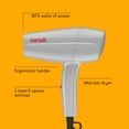 thumbnail image 3 of Conair Mid-Size Hair Dryer, 1875 Watts, 2 Heat & Speed Settings, with 2 Attachments, 3 of 10