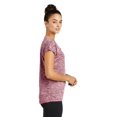 thumbnail image 3 of Sport Tek 1151435 Ladies PosiCharge Electric Heather Sporty Tee, Maroon Electric - Extra Large, 3 of 6
