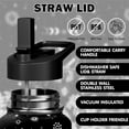 thumbnail image 3 of 32oz Goth Water Bottle - Double Wall Vacuum Insulated Stainless Steel Tumbler with Leakproof Flip Straw & Handle, Gothic Aesthetic Travel Mug for Hot/Cold Drinks - Gift for Goth Lovers, 3 of 6