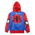 thumbnail image 4 of Marvel Spiderman sudaderas con capucha para niños, ropa para niños, chaqueta de Spiderman, abrigos para niños pequeños, dibujos animados, 4 of 4