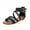 Black, variant on Xfvqtps Wedge Sandals for Women Back Zipper Crisscross Strappy Open Toe Side Cutout Buckle Decoration Dressy Beach Summer Roman Sandals Beige