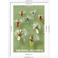 thumbnail image 5 of Art.com Surfers Paddling Away, San Diego, California Art Print, White Frame Wall Art, 32" x 44", 5 of 5