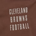 thumbnail image 5 of Men's Mitchell & Ness  Brown Cleveland Browns Vintage Logo Team OG 2.0 Fleece Pullover Hoodie, 5 of 6