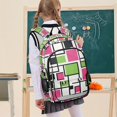 thumbnail image 7 of FORMRS Unisex School Backpack 17" Student Travel Bag with Laptop Compartment, Abstract Geometric, 7 of 7
