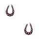 thumbnail image 1 of Collar largo Jumpingount Gargantilla Vintage de cadena gruesa Vino rojo 2piezas, 1 of 6