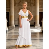 Ruman Robi Moggemol Women Ancient Greek Roman Goddesses Princess Queen Toga Dress ...