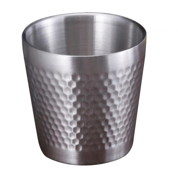 Fzaqwen Double Wall Camping Mug, Portable Heat Resistant Coffee Cup, Reusable Water Cup, 175ml