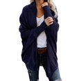 thumbnail image 1 of Women's Open Front Cardigan Loose Draped Batwing Sleeve Knit Sweater, 1 of 2