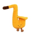 thumbnail image 2 of Cute Yellow Saxophone Plush Pillow, Adult Plush Pillow, Cute Plush Pillow, Musical Decor Plush, 13X10 in Cozy Soft Stuffed Sax Toys for Home Display, Daily Snuggling, Birthday, 2 of 6