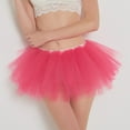 thumbnail image 6 of Kcocoo Womens High Quality Pleated Gauze Short Skirt Adult Tutu Dancing Skirt Polyester Hot Pink, 6 of 6