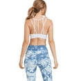 thumbnail image 3 of Women's Multi Strap Sports Bra w/Front Mesh, White S, 3 of 4