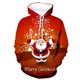 thumbnail image 1 of Sudaderas con capucha navideñas de Papá Noel y alce, ropa informal con impresión 3D, sudaderas para hombres y mujeres, Sudadera con capucha de gran tamaño, jerséis para niños, chándales, ropa, 1 of 4