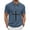 Blue, variant on Men's Top Casual Solid Color Button Open Close Pocket Vintage Lapel Waffle Knit Shirt Blue S