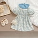 thumbnail image 5 of Vestido Floral de algodón de verano para niñas, trajes de hermanas, vestidos de princesa de línea A encantadores para niños, mono bonito para bebé, ropa para chico, 5 of 6