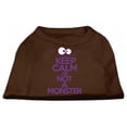 thumbnail image 1 of Keep Calm Screen Print Dog Shirt Brown Lg (14), 1 of 1