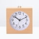 thumbnail image 5 of Reloj despertador silencioso cuadrado de madera creativo con luz nocturna, 5 of 8