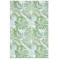 thumbnail image 3 of SAFAVIEH Barbados Tropical Palm Leaves Outdoor Area Rug, 6'6" x 9'4", Green/Teal, 3 of 7