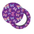 thumbnail image 2 of KLL Bright Butterflies Round Bar Chair Cushion Cover 14 inch ,Bar Stool Protector with Elastic, Soft Washable, 2 of 6