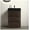 Walnut black Melamine, variant on Alice 24" Gray Bathroom Vanity with Sink, Large Storage Freestanding Bathroom Vanity for Modern Bathroom, One-Piece Black Sink Basin without Drain and , Pre-assembled