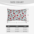 thumbnail image 4 of Fuzoiu Ladybugs And Flowers 1 Print Fuzzy Pillowcases, Super Soft Pillow Case Cover with Zipper for Bedroom, Sofa, Couch,Cozy Pillow Shams for All Seasons-14"x20", 4 of 6