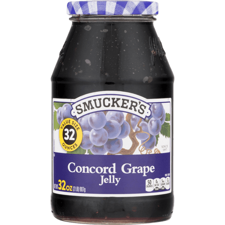 - (3 Pack) Smucker's Concord Grape Jelly, 32 oz