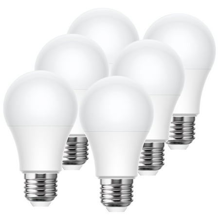 9W LED Light Bulbs, A19, 60W Equivalent, 3000K Warm White, CRI 80, UL ...