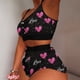 thumbnail image 2 of Lencería sexy Mujer Pijamas Amor Corazón Estampado Sin mangas Cami Shorts Lencería Ropa de dormir Conjuntos Pijamas Homesuit Ropa de dormir Traje de casa xuanjing unisex, 2 of 2