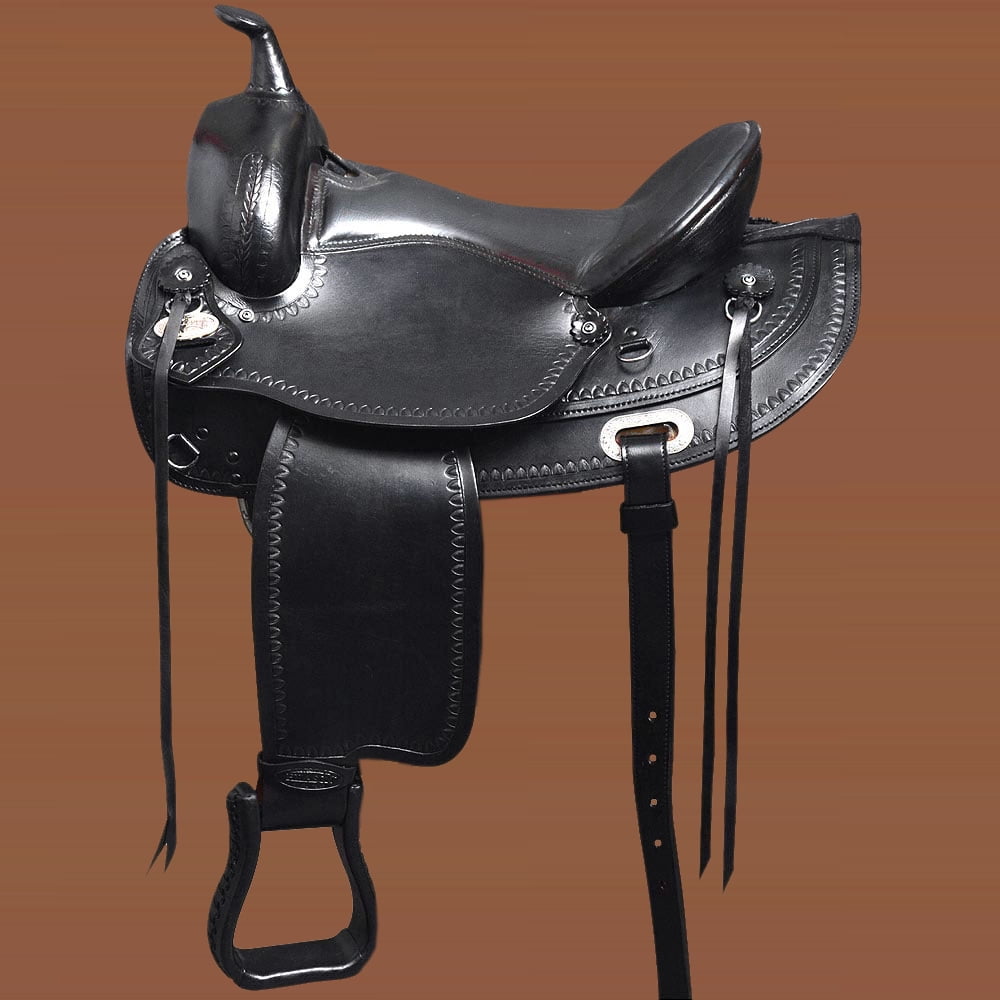 16 in Used Western Trail Endurance Horse Saddle Wide Gullet Draft