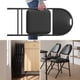thumbnail image 2 of Juego de 2 Sillones Plegables con Cojín – Estructura Metálica Sólida, Patas Antideslizantes, Asiento Acolchado de PU, Perfectas para Interior, Exterior, Balcón y Reuniones Familiares, 2 of 16