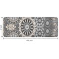 thumbnail image 7 of Gray Floral Mandala and Leaf Pattern Kitchen Rug Mat,Kitchen Runner Rugs Non Skid Washable,Decorative Kitchen Floor Mats for Kitchen,Sink,Laundry,17"x47.2", 7 of 7