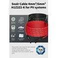 thumbnail image 6 of Solar Extension Cable 40Ft 12AWG, Solar Wire with Tool-Free Solar Connectors, Waterproof Solar Panel Extension Cable 4mm², PV Cable 12Gauge for Home Boat RV Solar Panels, 6 of 6