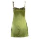 thumbnail image 2 of Gibobby Vestidos para mujer casuales Mini vestido sexy para mujer con tirantes finos y corte bajo(Verde,XL), 2 of 3