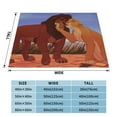 thumbnail image 4 of The Lion King Fleece Blanket Super Soft Cozy Throw Blanket Fuzzy Comfy Flannel Blanket Warm Plush Blankets And Throws For Couch, Sofa, Bed 60"X50", 4 of 7