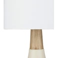 thumbnail image 4 of Mark&Day Table Lamps, Poysdorf Modern Ivory White Bedside Table Lamp for Nightstand Bedroom Living Room Office (17" H x 8" W x 8" D), 4 of 6
