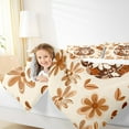 thumbnail image 4 of jejeloiu Autumn Harvest Pumpkin Bedding Comforter Set,Country Flower Floral Twin Comforter Sets,Beige Brown Bedding Set For Girl Boys,Microfiber Bedroom Decor,2-Piece, 4 of 8