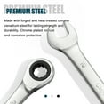 thumbnail image 5 of SORAKO 10mm Metric Ratcheting Wrench, Industrial Grade Cr-V Steel Gear Spanner, 5° of Oscillation and 72 Teeth for Projects with Narrow Space, 5 of 7