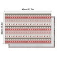 thumbnail image 5 of Red and White Christmas Striped Pattern Summer Placemats Table Placemats Set Of 6-Linen Kitchen Washable Placemats Table Mats 11.8"x17.7" Non-Slip Heat Resistant, 5 of 5