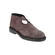 Hogan H704 Leather Lace-Up Ankle Boots Brown (Men's)