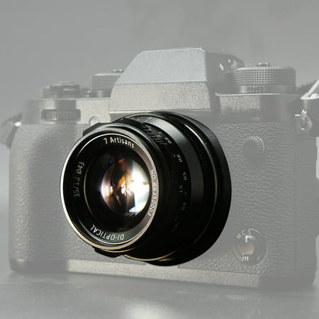 7artisans 35mm F1.2 Manual Focus Camera Lens Large Aperture APS-C for Fujifilm Fuji X-A1/X-A10/X-A2/X-A3/X-AT/X-M1/X-M2/X-T1/X-T10/X-T2/X-T20/X-Pro1/X-Pro2/X-E1/X-E2/X-E2s FX-Mount Mirrorless