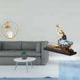 thumbnail image 2 of Escultura De Bailarina De Ballet Con Bola De Cristal, Figura De Metal, Adorno De Escritorio Para Interiores, Soporte De Estatua De 50 Mm Para Pasillo, Chimenea, Dormitorio, Sala De Estar,, 2 of 8