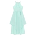 thumbnail image 4 of YONGHS Halter Chiffon Flower Girl Dress Junior Wedding Party Bridesmaid Ball Prom Maxi Gown Mint Green 14, 4 of 6