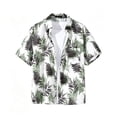 thumbnail image 6 of Bxsruta Men's Hawaiian Shirt Short Sleeve Tropical Floral Print Button Down Casual Lightweight Beach Vacation Shirt, 6 of 6