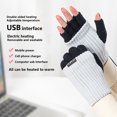 thumbnail image 4 of Cateissary Guantes de tela sin dedos para otoño, suaves, portátiles, cálidos, para mantener el calor, carga USB, calentamiento rápido, manoplas lavables Type8 NO8 Cateissary HA011767-03, 4 of 6