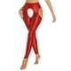thumbnail image 3 of Leggings sin entrepierna con recortes brillantes para mujer, cintura alta, entrepierna abierta, muslo, calados, pantalones elásticos altos, pantalones ajustados para entrenamiento de Yoga, 3 of 5