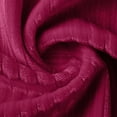 thumbnail image 3 of Mifsaly Velvet Tops for Women Business Elegant Ribbed 3/4 Sleeve Velour Blouse Loose Tunic Crewneck Pullover Top Festival Party Fashion T-Shirts Work Travel Shirt Hot Pink XL, 3 of 5