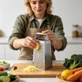 thumbnail image 5 of Multi-Function Stainless Steel 4-Side Grater for Kitchen Prep – Versatile, Easy-to-Clean, Safe and Space-Saving Food Grater for Vegetables, Cheese, and Fruits, 5 of 5