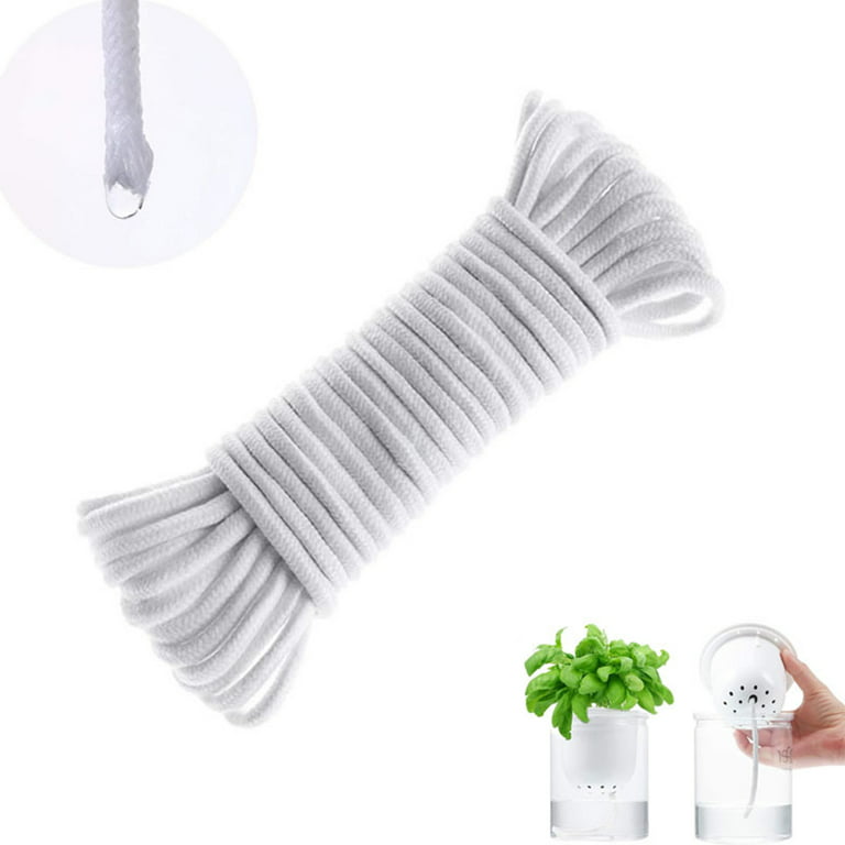 Yesbay Self Watering Rope Soft Absorbent Long DIY Hydroponic Capillary Wick  Cord Gardening Tool 