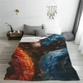 thumbnail image 5 of Sikiie Red And Blue Fire Dragon F Ultra-Soft Micro flannel Blanket Luxury All Seasons Warm Blanket for Bedding Sofa and Travel (4 sizes)-50"x40", 5 of 7