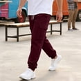 thumbnail image 4 of Mens Cargo Sweatpants Heavyweight Fleece Lined Joggers for Men Slim Fit,Cotton, Drawstring Elastic Waist,5 Pockets,Tapered,Track Bottoms,Straight, Sweat Pant,Soft,Daily Wear., 4 of 8